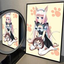 1pc Vanilla Anime Canvas Painting Cafe Bar Room Wall Decor Unframed