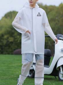 Verdikt waterdicht regenpak (jas en broek), unisex motor-/bezorgrijder regenkleding, volledige lichaamsbescherming tegen zware stortbuien, buitengebruik
