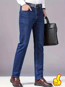 Jeans slim fit casuales y de negocios para hombre, elegantes y apropiados para el verano