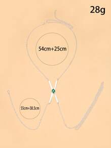 Stonefans Green Crystal Metal Chest Bracket Bra Dress Accessories Rhinestone Clothing Jewelry Sexy Body Chain Lingerie For Women