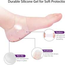1pc Unisex Silicone Heel Protector, Softens Calluses, Moisturizes & Supports Heel, Foot-Care Essential! Heel Sleeve, Anti-Friction, Moisturizing, Callus Removal, Loved By Both Men & Women