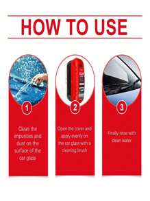 Automobile Windshield Cleaner Windshield Renovation Decontamination Cleaning Oil Film Cleaner (New And Old Models Shipped Randomly) - Red - View 4