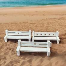 7pcs Park Bench Casting Gypsum Clay Silicone Mold