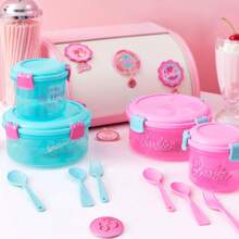 Miniso 芭比阳光系列沙拉碗 – 色彩鲜艳，时尚，适合每餐（绿色）