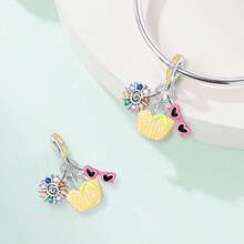 1 件镀银旅行爱好邮箱日记鸡尾酒岛年轻航行旅行包外出约会假期休闲时间吊坠适合原创手链项链手链珠子 DIY 珠宝制作女士订婚派对礼物送给女朋友 - W-PAC1613 - 查看 5