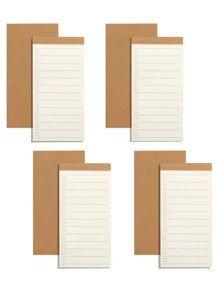 4pcs Compact Pocket Notebooks, 14cm X 7cm, 50 Blank Pages, For Outdoor Note Taking - Multicolor - View 12