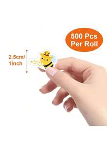 500 miếng/cuộn miếng dán hình con ong hoạt hình tự dính, chú ong nhỏ chăm chỉ làm phần thưởng cho giáo viên, động lực học tập, cuộn miếng dán hoạt hình tự làm, miếng dán PVC chống thấm nước, đồ dùng học tập, trở lại trường - Nhiều màu - Xem 6