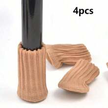 [Calcetines de punto antideslizantes para patas de silla] Juego de 4/24/32 piezas de calcetines de punto grueso de doble capa antideslizantes para patas de silla - Protectores de piso a rayas clásicos, cubiertas para reducción de ruido - Material de poliéster, multicolor