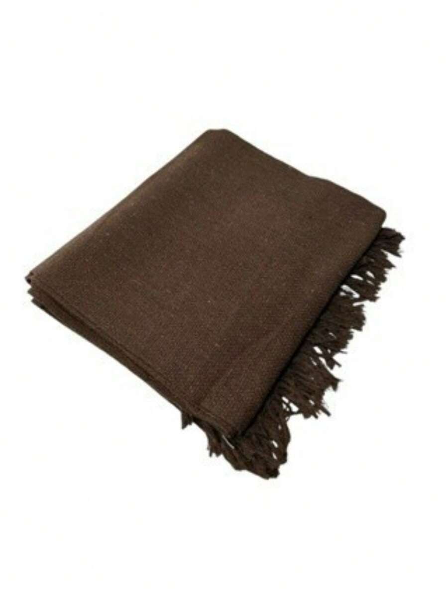 100% Cotton Sofa Blanket Giant Protector 2.10x1.20 - Coffee Brown - View 1