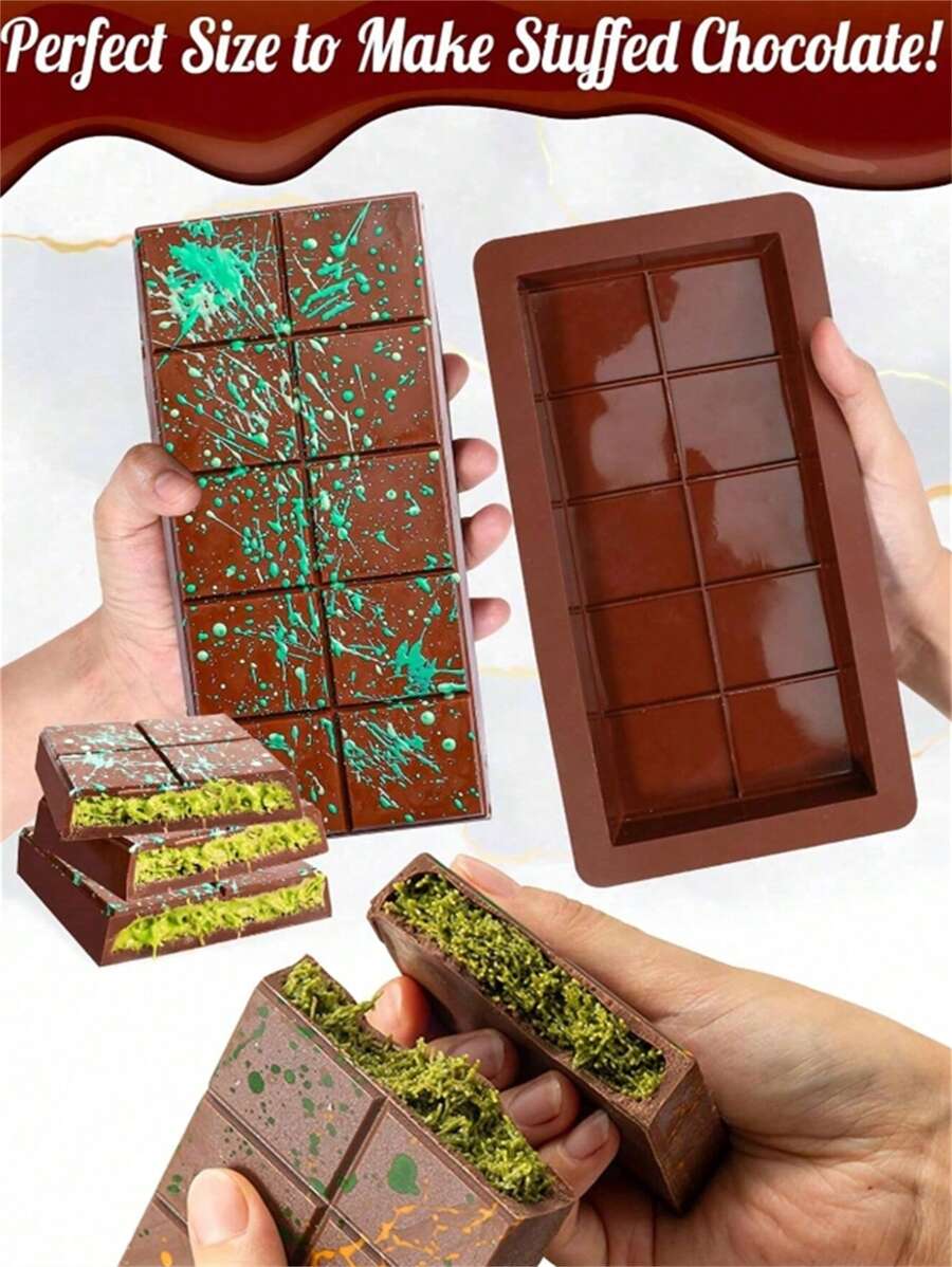 Extra Large Silicone Chocolate Bar Mold - , For Filling Chocolate Bars And Candy Making, Essential Kitchen Tool, Chocolate Mold