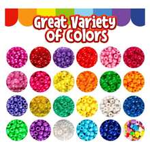 Jewelry Making Kit Beads For Bracelets - 5000+Pcs Bead Craft Kit Set, Glass Pony Seed Letter Alphabet DIY Art And Craft - Gift For Kids And Adults, Multicolor Assortment With Storage - 彩色 - 查看 6
