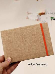 1pc 6-Inch Black Inner Page Of Photo Album, Fabric Tie Rope 6-Inch 100 Album, Vertical Photo Postcard Storage Book, Family Photos And Anniversary Photos, Graduation Wedding, Valentine's Day And New Year Gifts,Back To School,School Supplies