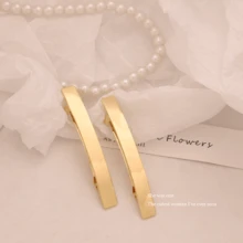 2 件装 2025 时尚新款春季发夹金色头饰发饰女士发夹