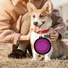 Multi-Functional Cat/Dog Lover Gift And Dog/Cat Mom Love Pet Foldable Silicone Bowl, Colorful Portable Design, For Dog Lover And Dog Mom Loves & Cat Lover And Cat Mom Loves, Safe , Easy To Store