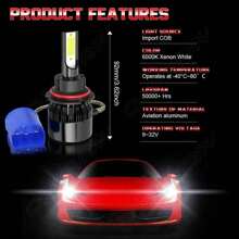 VCSZKXLY Combo 4X LED Headlights & Fog Lights Bulbs Kit For Nissan Murano 2003-2008 6500K