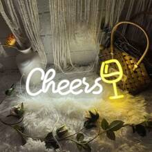 1pc Customized Split Neon Sign Single-Line Single-Row Wine Glass Neon Lights, Suitable For Home Decoration, Bedroom Decoration, Restaurant Decoration, Party Decoration, Bar/Cafe Decoration, Garden Decoration. - Multiple Colors and Styles - View 2