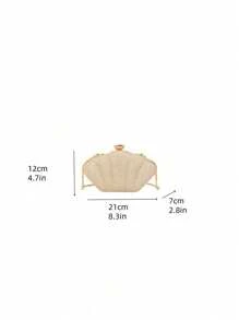 Bolso de mano de fiesta decorado con rhinestones de lujo, bolso de hombro cruzado brillante, diseño único de bolso de noche con clip, adecuado para fiestas, bodas, bailes