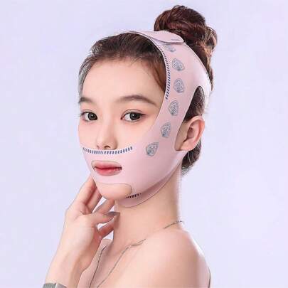 面部绷带 V 型瘦身面膜，V 型面膜下巴带，可重复使用的面部提升面膜，适用于睡眠、锻炼和瑜伽