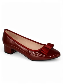 Women's Fashion Casual Elegant Minimalist High Heels - Burgundy - View 3