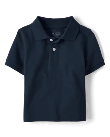 The Children's PLACE Baby And Toddler Uniform Pique Polo 10-Pack - 航海/白色 - 查看 4