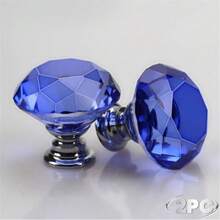 10 peças de maçanetas de armário de vidro de cristal, maçanetas de porta de móveis de cômoda, puxadores de gaveta, gaveta em formato de diamante de 30 mm, para guarda-roupa e armário, puxadores de maçanetas de armário, puxadores de maçanetas de gaveta de cozinha com parafusos