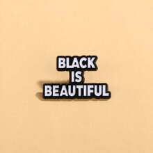 黑色是美丽的珐琅胸针定制装饰胸针饰品翻领包徽章珠宝礼品 2025 新款衣服别针包饰学校 Kpop 背包教师用品包饰可爱办公室配件衬衫夹克圣诞节万圣节秋冬配饰，适合青少年、青年、男士、休闲、户外、运动、度假、毕业礼物、生日、日常穿着衣服别针有趣的教师礼物