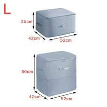 1PC Ultra Space Saving Self Compression Organizer Bedroom Clothes Storage Bags Boxes - Blue - View 3