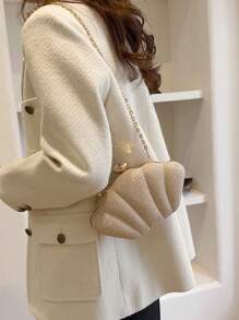 Bolso de mano de fiesta decorado con rhinestones de lujo, bolso de hombro cruzado brillante, diseño único de bolso de noche con clip, adecuado para fiestas, bodas, bailes