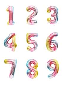 27pcs Birthday Decoration Set, Including Gradient Number 1-9 Balloons, Gradient Star & Heart Balloons, Colorful Confetti Balloons, Suitable For Birthday Party, Anniversary, Macaron Theme, 1st Birthday - For Both Boys And Girls Gifts Graduation Birthday Decorations Party Decorations Bachelorette Decor Graduation Decorations