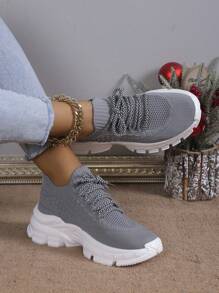 24 Stücke neue Damen-Farbblock-Laufschuhe mit Retro-Blumenmuster, leichte Straßenlaufschuhe, Sport-Sneakers, Cut Out