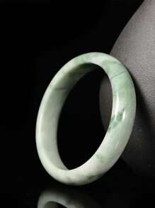 Bestselling Natural Jade Bangle, Fashion Women's Lucky Bracelet, Jewelry Gift For Girlfriend (Natural Jade Surface May Have Mineral Spots And Patterns, Which Is Normal), With Gift Box
