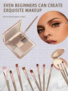 20件套化妆刷套装包含（粉底刷、眼影刷、混合刷、软毛刷、遮瑕刷、唇刷、眉刷、腮红刷），超柔软，价格实惠。这款无框化妆刷套装适合初学者，共有20支，便携易用，是化妆工具的理想之选。套装包含化妆刷、化妆刷套装、化妆刷套装、全套化妆工具、化妆刷套装、化妆礼盒套装等。 - 棕色 - 查看 5