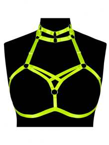 Plus Size Sexy Lingerie Cage Bra Harness Cupless Strappy Bralette Elastic Bra Body Chain Jewelry For Women And Girls - Multicolor - View 10