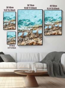 Amalfi Coast Prints,Mediterranean Wall Art, Positano Wall Set, Coastal Italy Photography, Italian Beach Poster, Suitable For Living Room Bedroom Dining Room Decoration, Spring Decoration,No Frame