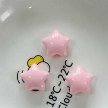 10 pezzi di accessori per capelli estivi e scolastici, con stelle a 5 punte in resina, brillanti e colorati come caramelle