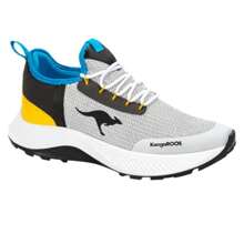 tenis retro para caballero color gris material textil - Gris - Ver 1