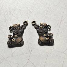 10 件复古合金护身符饰品、古铜吊坠、DIY 珠宝制作配件 - 銅色 - 查看 6