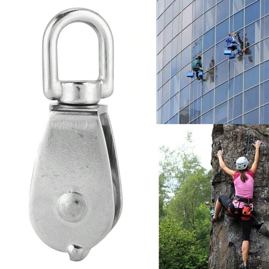 Ashata Poulie En Acier Inoxydable 2pcs Roue De Roulement En Acier