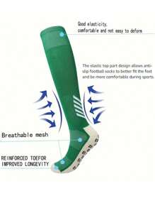 1 pereche de șosete sport până la genunchi pentru adolescenți de 14 ani și peste pentru fotbal, softball, baseball, fotbal