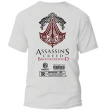 PLAYERA BLANCA, ESTAMPADO VIDEOJUEGO ICONICO 100% ALGODON 07 - Blanco - Ver 1