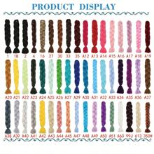 1 Piece Jumbo Braid Synthetic Hair 24 Inch Hair Braiding Extensions Braids Box Braid Hair Synthetic Hair To Braid(Over Forty Colors), Ombre Long Synthetic Hair Braid, African Braided Natural Hair Extension, Women's High-Temperature Synthetic Fiber Twisted Crochet Braid, Synthetic Hair Extension 100g - Multicolor - View 11
