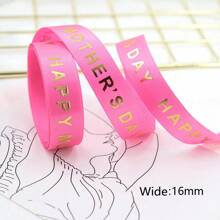 5 Yards/Lot 16mm Size Mother's Day Ribbon Stain Stripes,Bow Cap Accessories Party Gift Wrap DIY Handmade