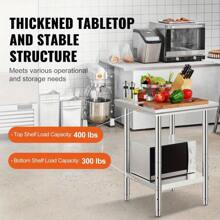 Steel Commercial Kitchen Work Food Prep Table 24"X 24"