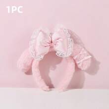 Sanrio شريط رأس كيوت من سانريو بتصميم أنمي كورومي وماي ميلودي، بأسلوب أميرة مع إكسسوارات، لوازم الحمام والسكن الجامعي للعودة إلى المدرسة
