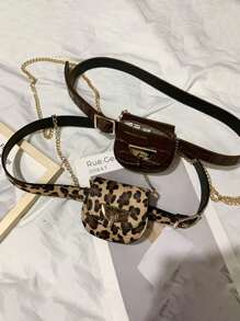 Fashionable Women's Waist Bag, Two Ways Of Wearing, Exquisite Leather Waist Bag With Chain And Belt, Exquisite And Versatile, Suitable For Going Out, Traveling, Daily Use, Placing Cosmetics, Mirrors, Tissues, And Also Suitable For Giving To Family, Friends, Birthday Gifts, Holiday Gifts, It Is The Best Mother's Day Gift, Teacher's Day Gift