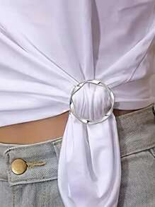 2 件装多功能领带结装饰围巾、T 恤、衬衫、外套、腰带、蝴蝶结夹