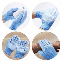 1/10 Pairs Exfoliating Bath Gloves, 100% Nylon, Double-Sided For Removing Dead Skin, Spa, Massage, Shower Body Bathing Accessories