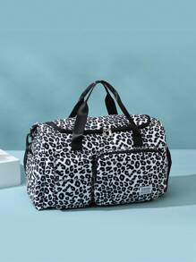 Balo đi làm đa năng dung tích lớn mới, họa tiết bò, họa tiết ngựa vằn, chữ cái, họa tiết da báo, dành cho cả nam và nữ, học sinh, túi thường ngày thời trang, túi du lịch cho cặp đôi, quà tặng ngày lễ tình nhân, vải chống thấm nước, ba lô du lịch, mùa hè, xách tay, túi qua đêm, túi hành lý, ngăn đựng đồ ướt và khô, có ngăn đựng giày, dễ dàng gấp lại, có thể mở rộng, đa chức năng, khóa kéo, chuyến công tác, du lịch, kỳ nghỉ, ba lô, trở lại trường, hành lý - màu đen - Xem 7