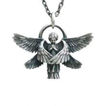 Colgante de serafín personalizado y creativo para collares de parejas, para hombres y mujeres