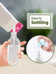 1~5 件 50 毫升（1.7 盎司）透明钥匙扣瓶带翻盖，小型旅行装洗手液瓶可再填充旅行容器，适用于洗发水、沐浴露、乳液、淋浴、家居浴室装饰秋季装饰返校 - 彩色 - 查看 4